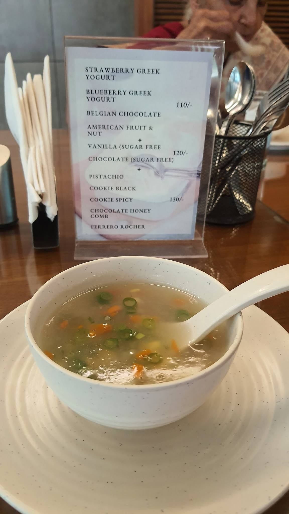 Bon Vivant menu