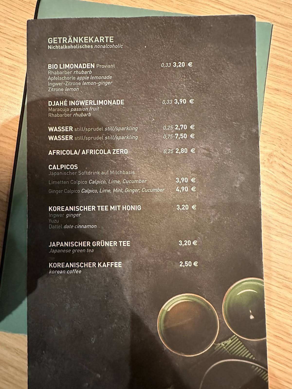 Menu de Koreanisches Restaurant - Soulfood - DOBOO GmbH
