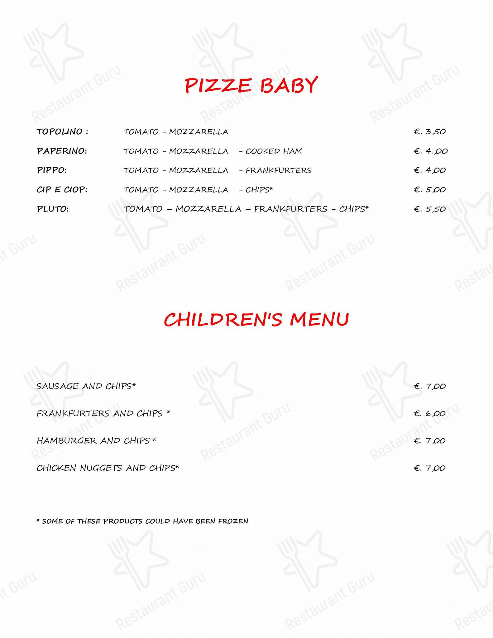 Guarda il menu di I Due Regni di Siccardi Wilma