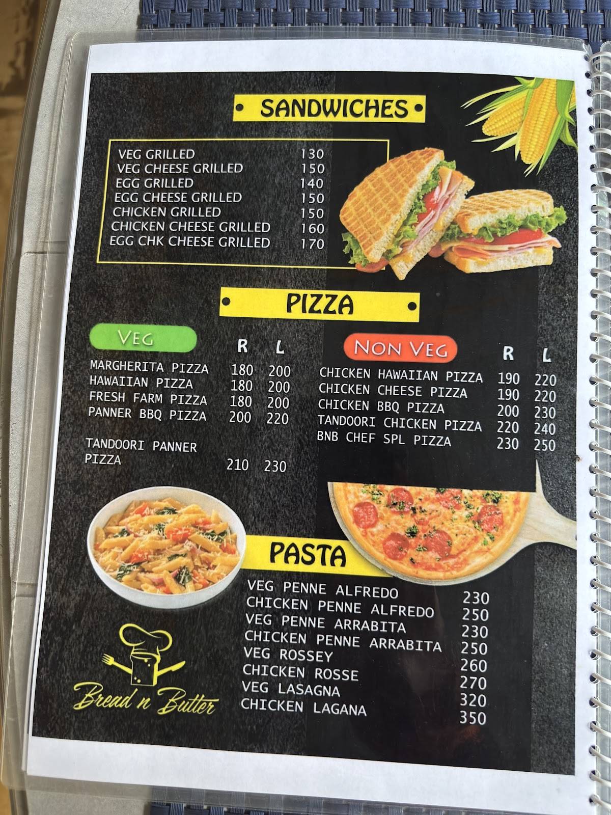 Bread N Butter menu