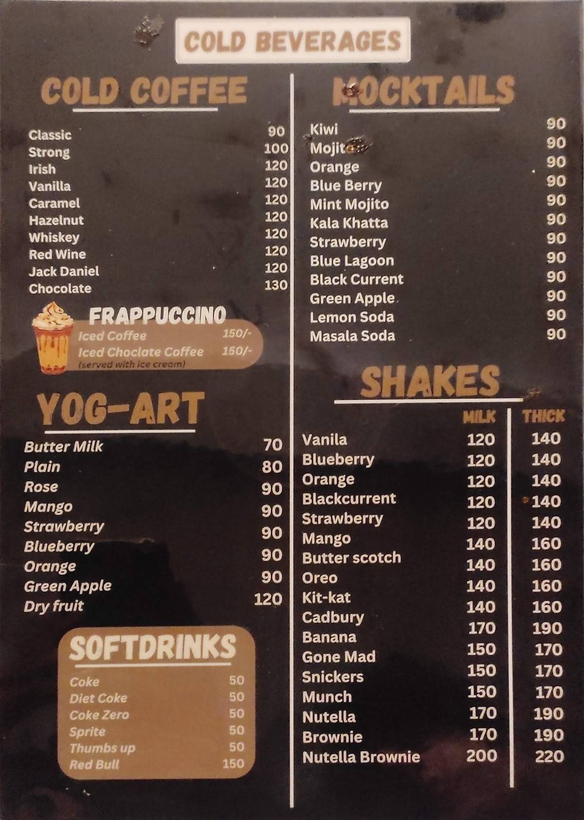 Brew Haven Cafe menu