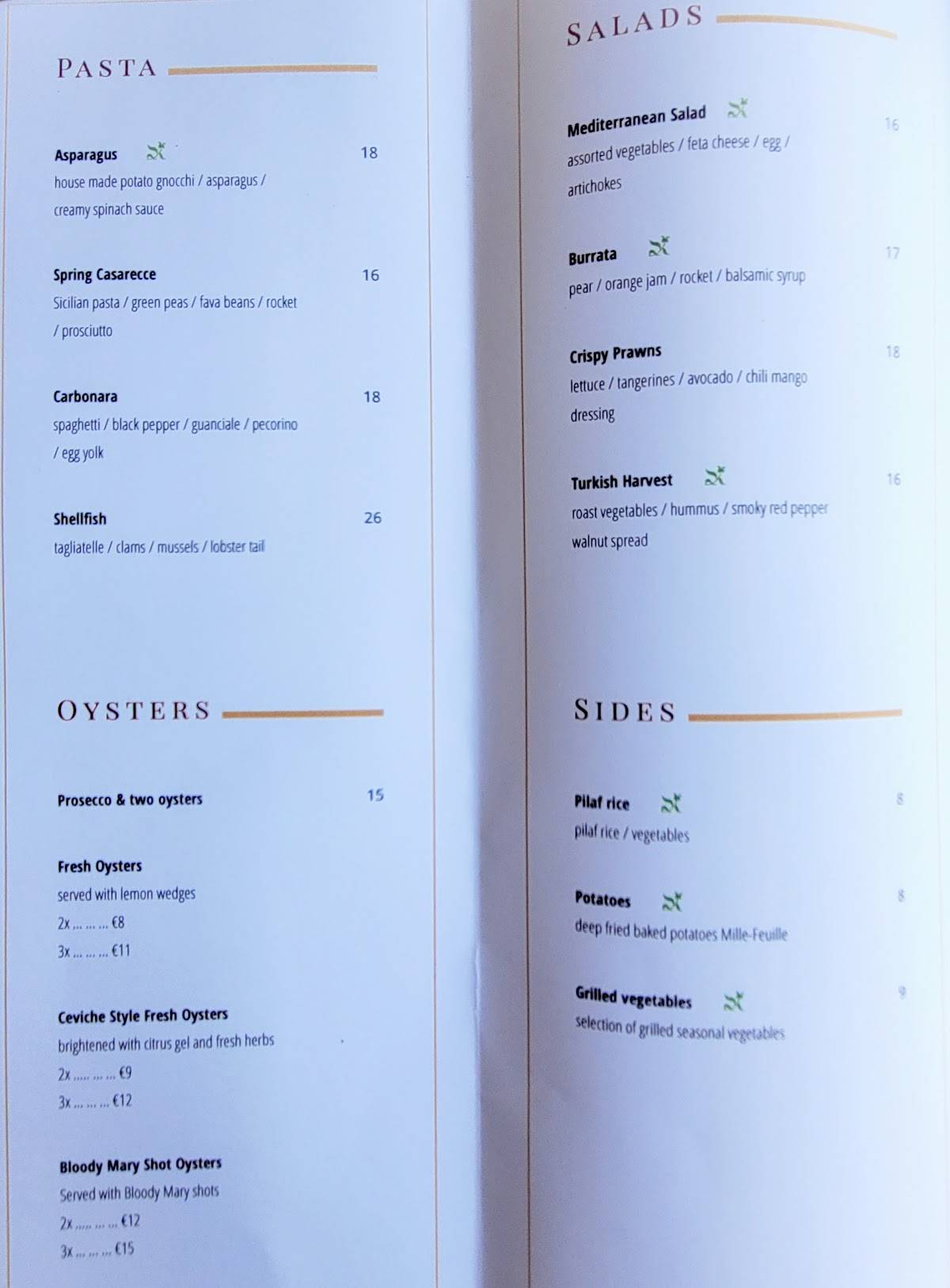 Menu di Bugenvila in Cavtat 