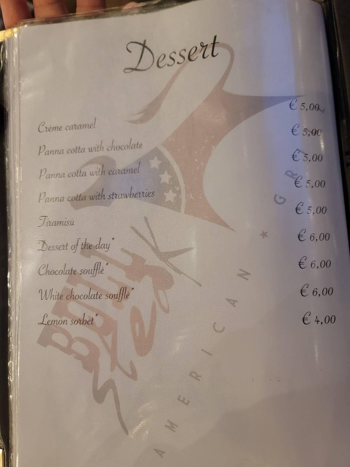 Menu di Bull Steak 