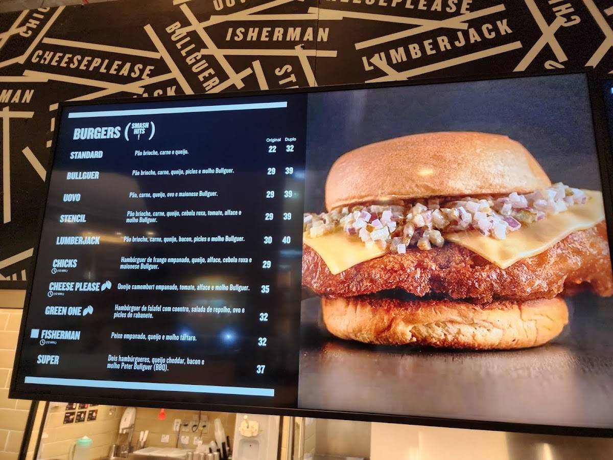 Hamburgueria Bullguer cardápio