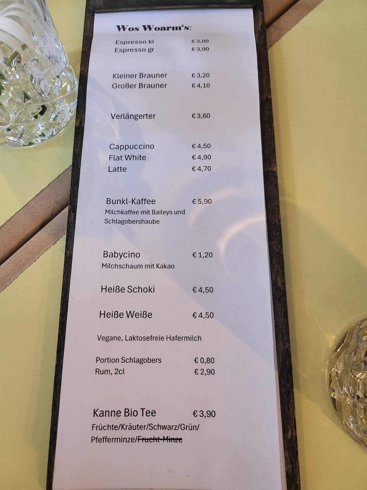 Menu de Bunkl&Co