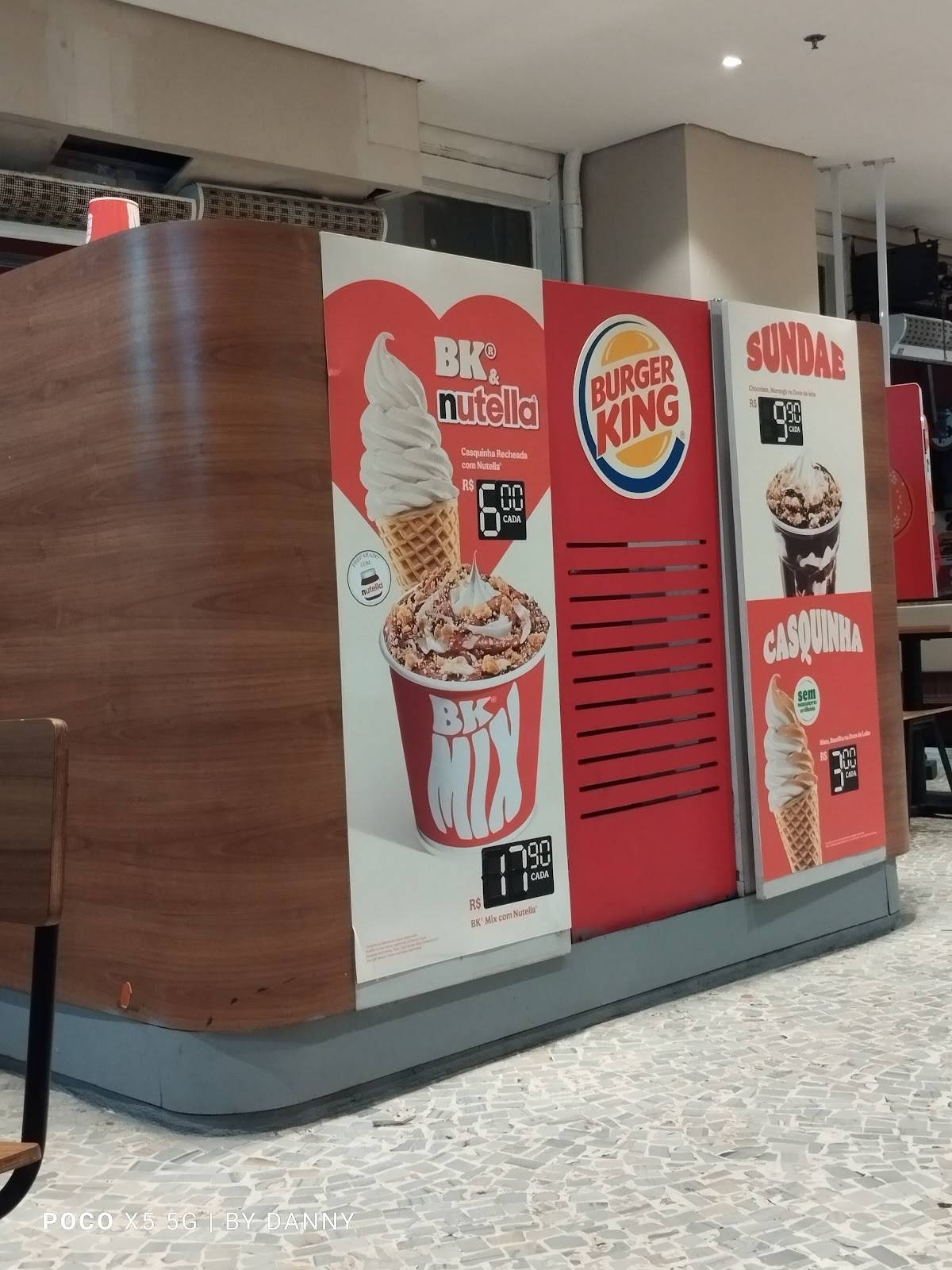 Burger King cardápio