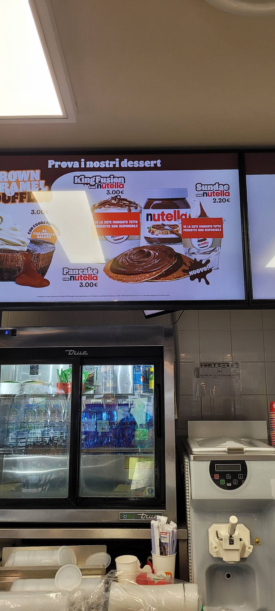 Menu di Burger King 