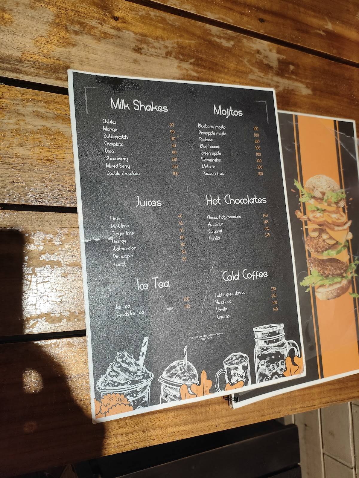 Burger Lounge Kannur menu