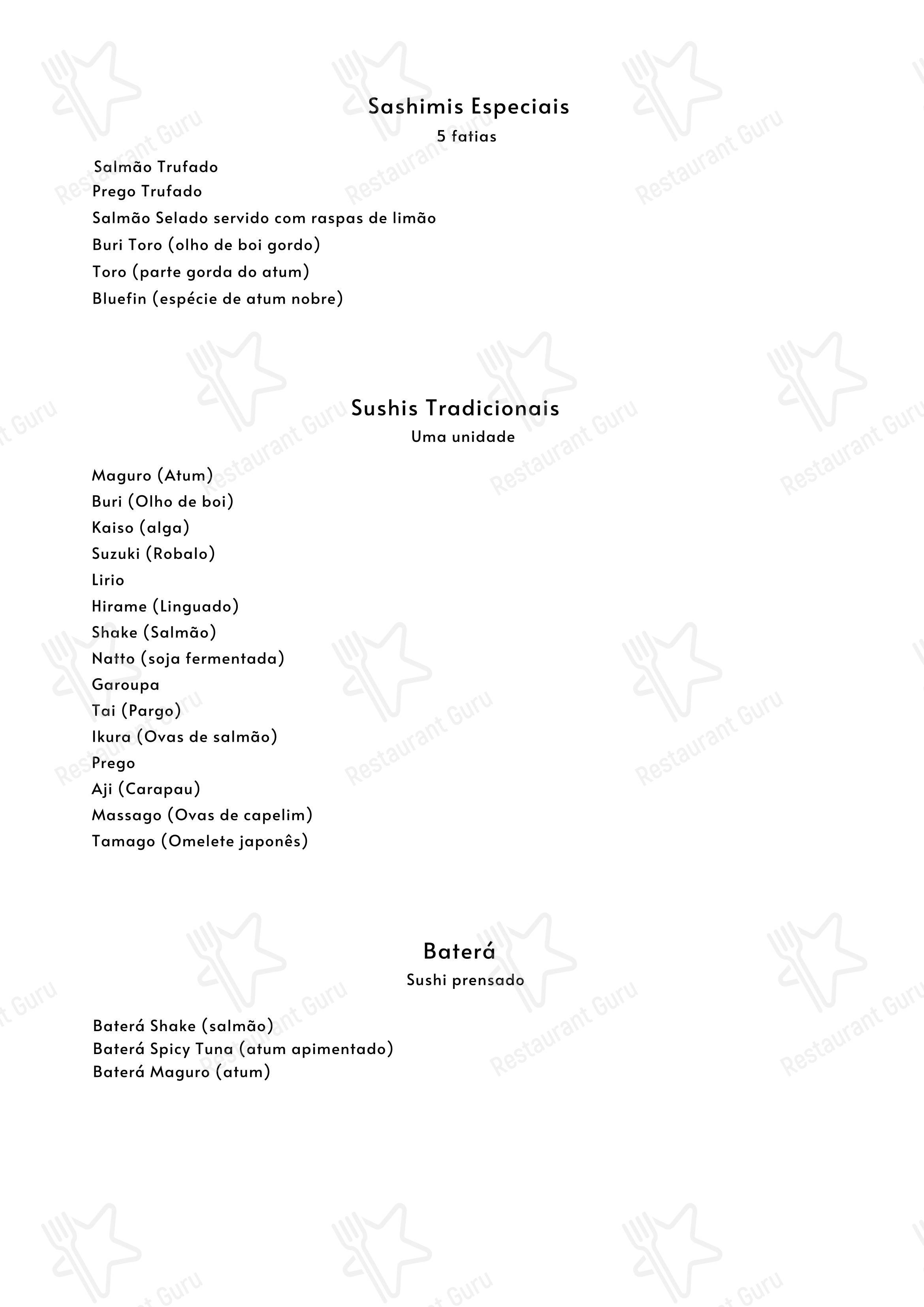 By Koji em São Paulo - Menu bar