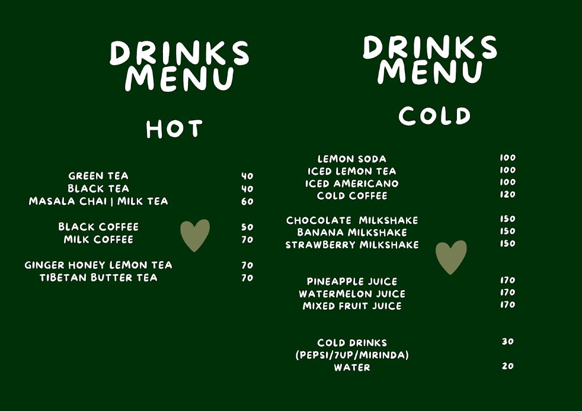 CAFE JOONG & CO. GOA (Taste of Tibet) menu