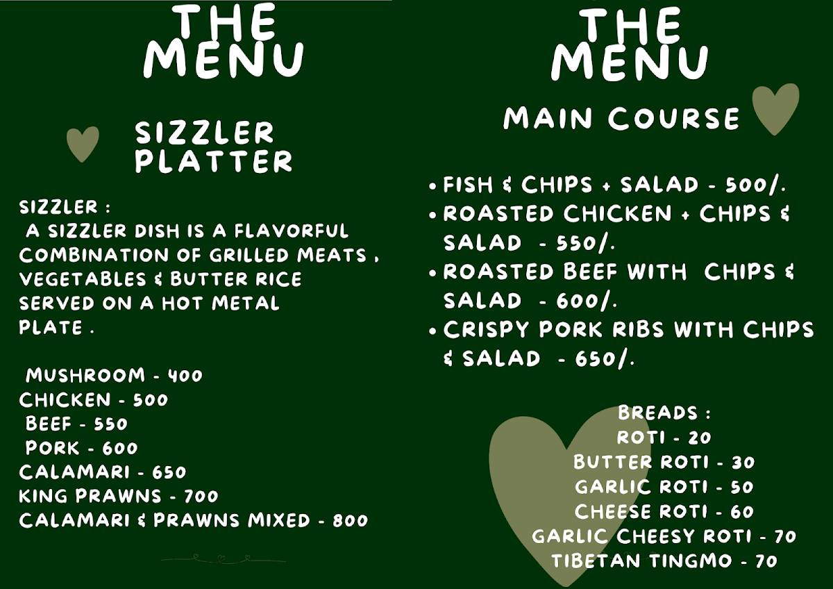 CAFE JOONG & CO. GOA (Taste of Tibet) menu