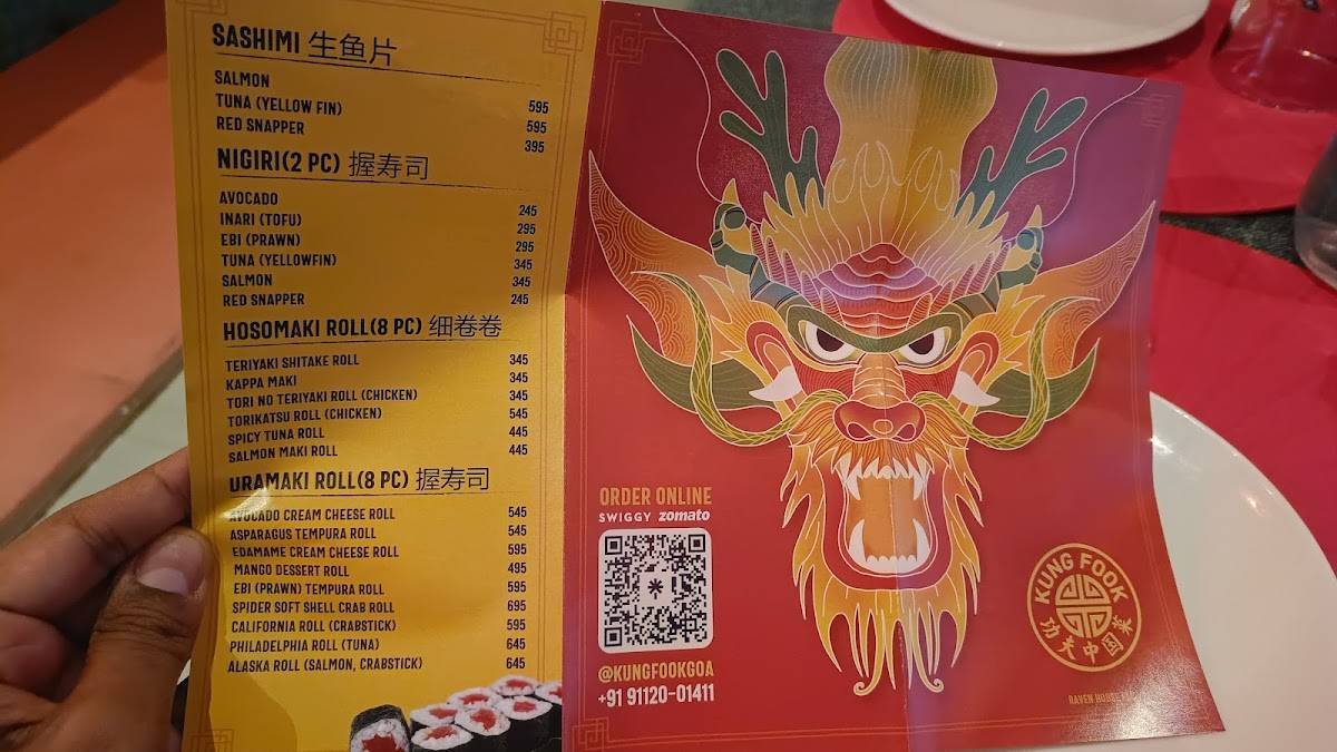 CHAIRMAN MEOW (Formerly Kung Fook) menu