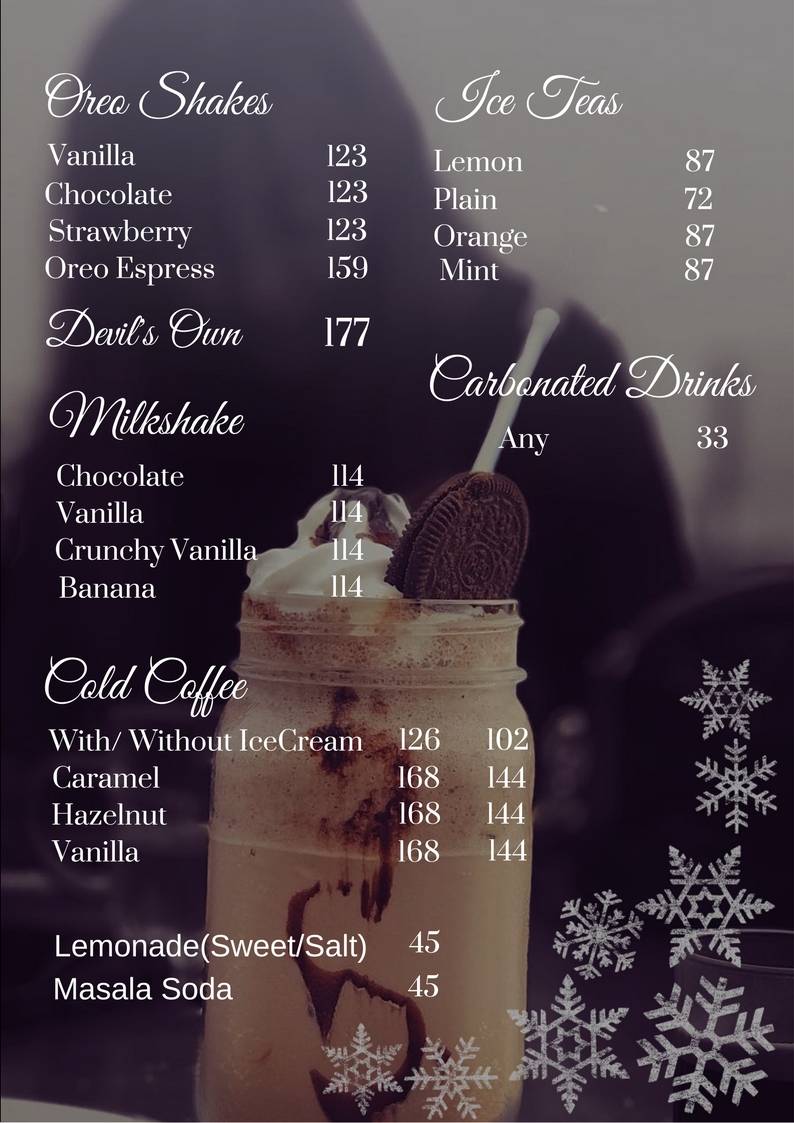33Dream Café menu