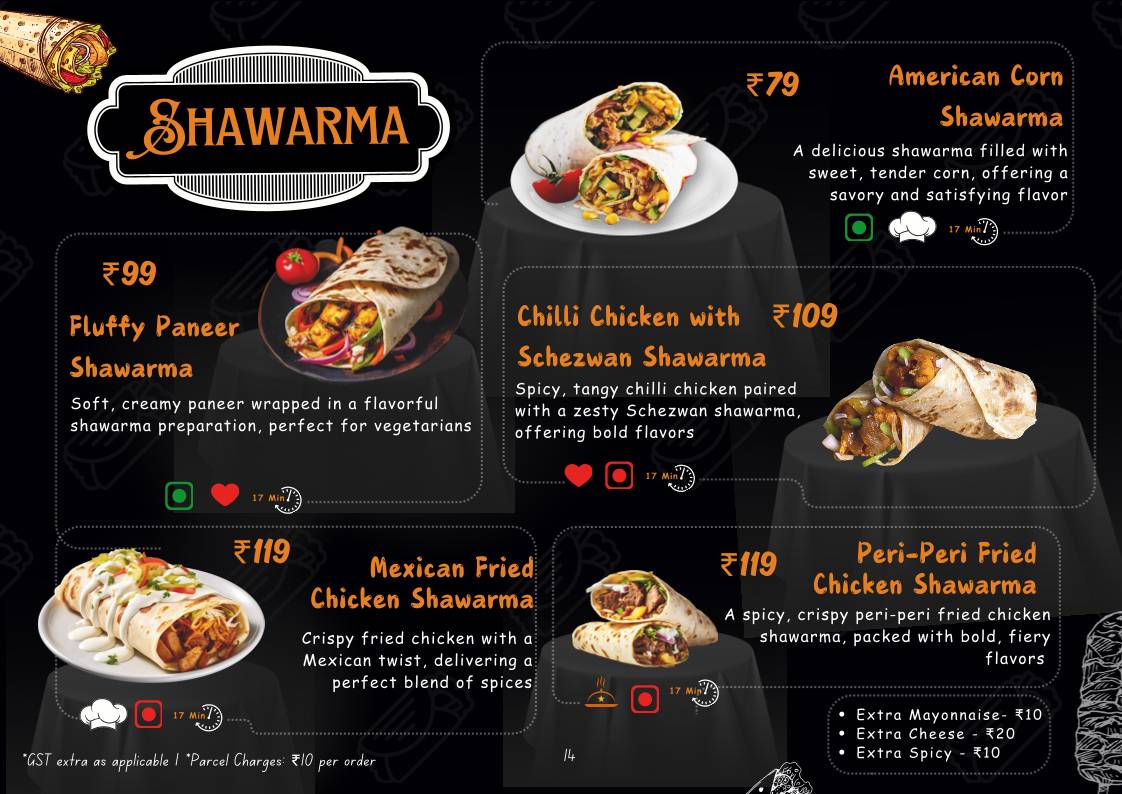 9 To 99 What The Food menu