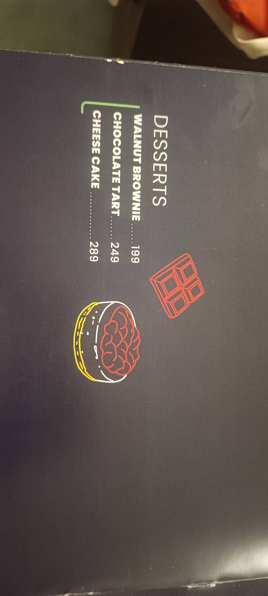 Ace Burgers menu