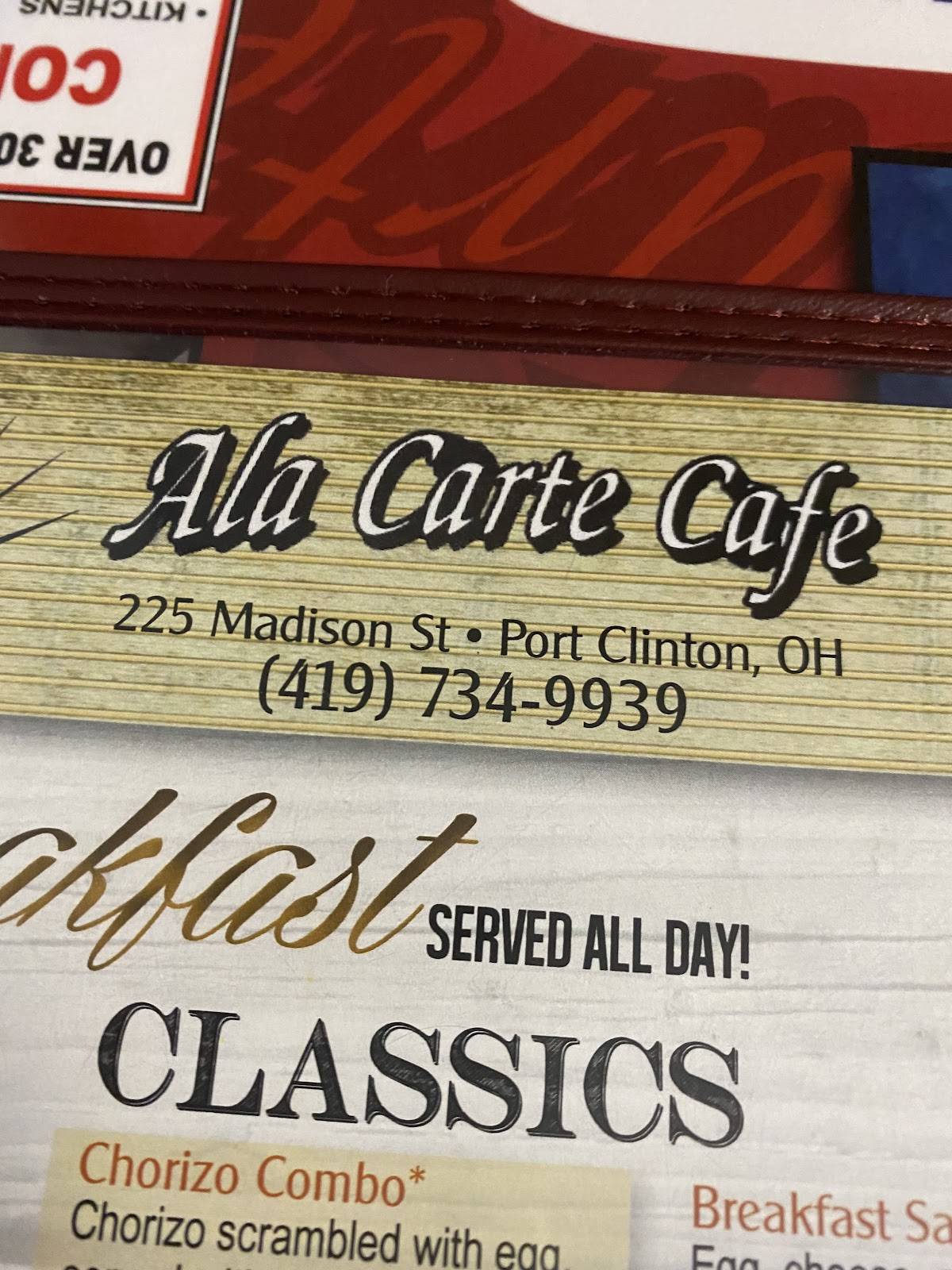 Menu at Ala Carte Café cafe, Port Clinton