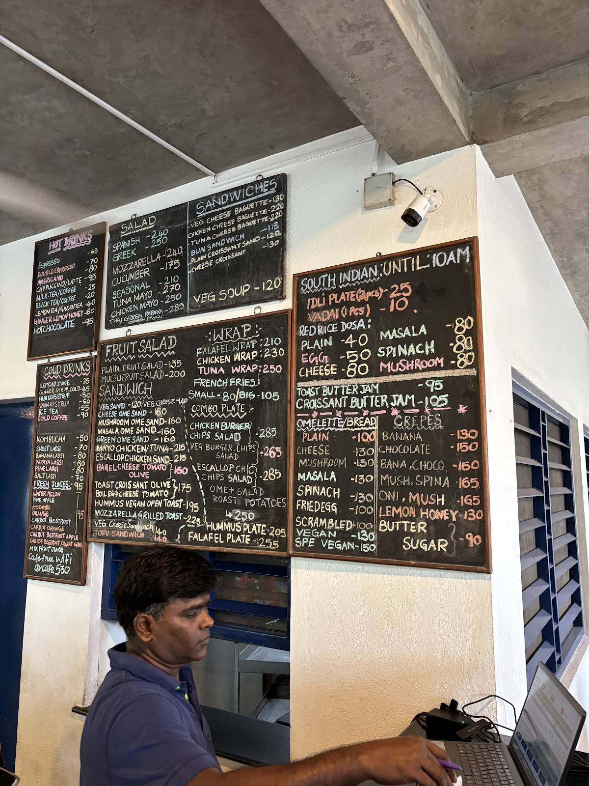 Auroville Bakery & cafe menu