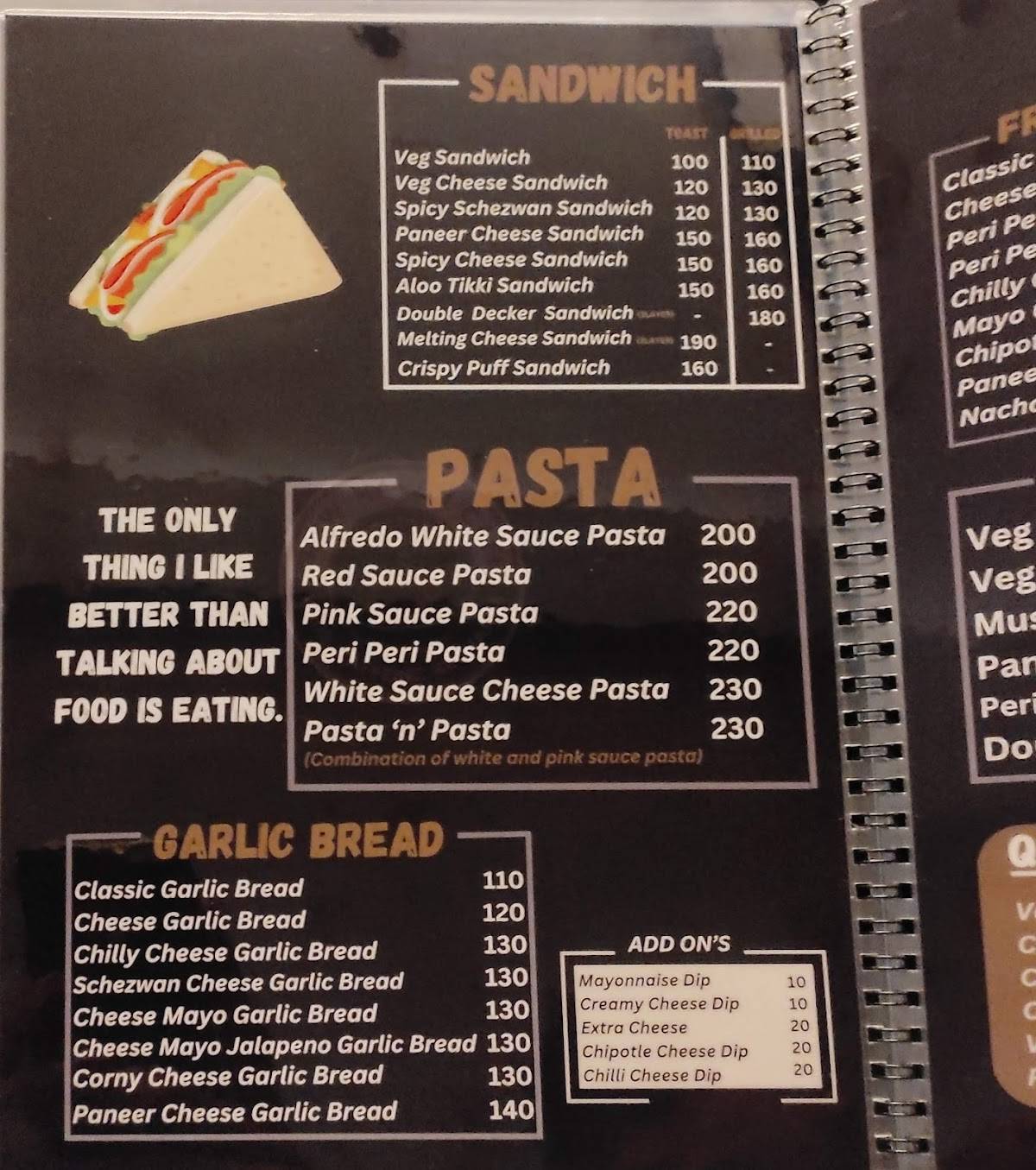 Brew Haven Cafe menu