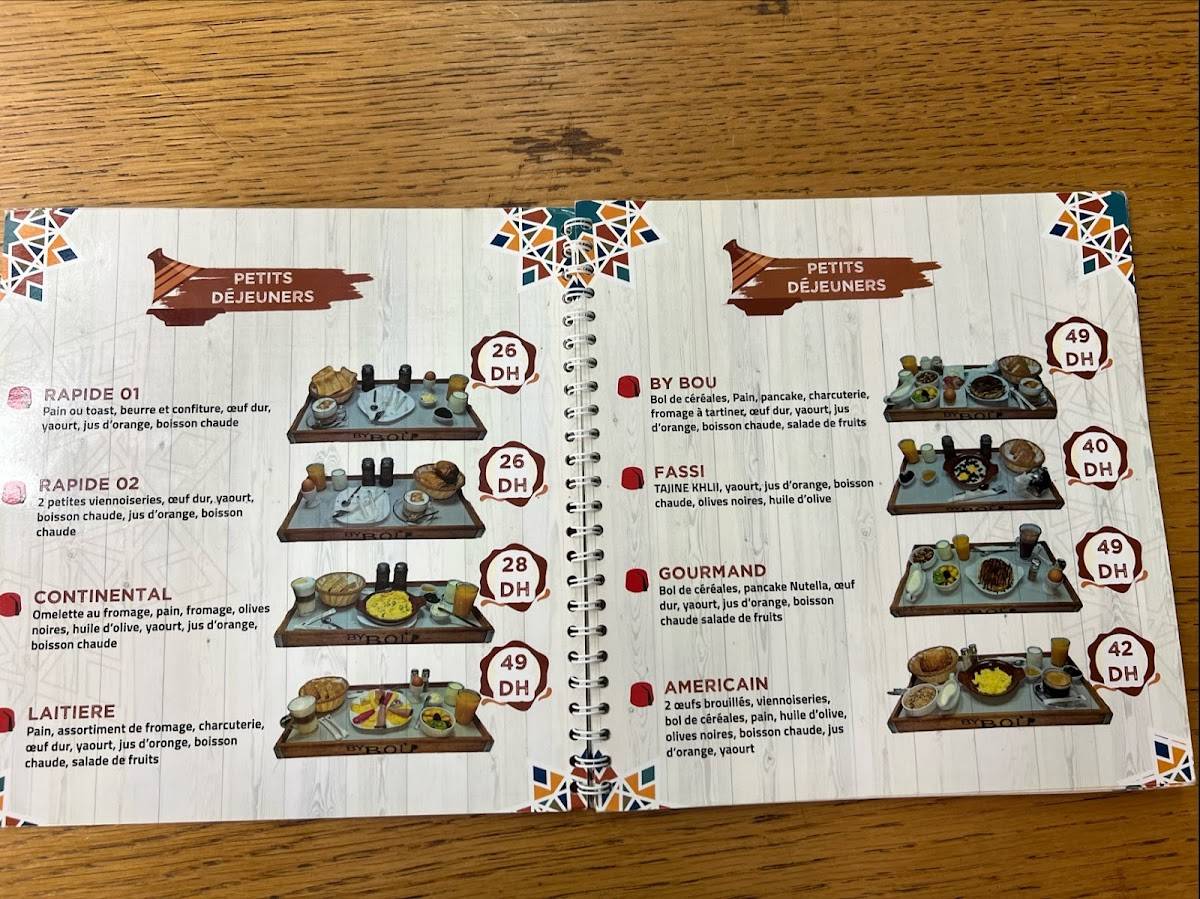 Menu de Café ByBou