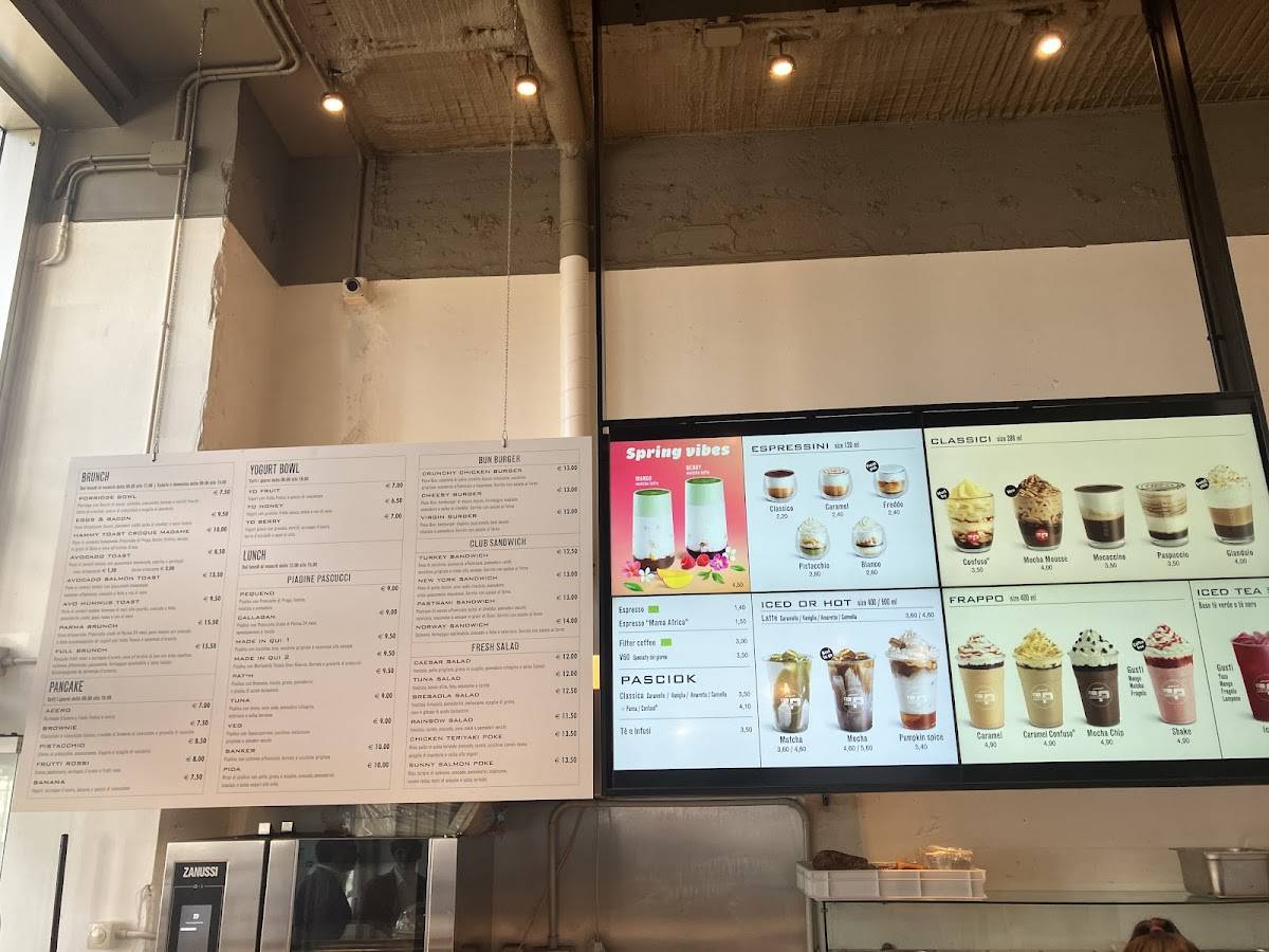 Menu di Caffè Pascucci 