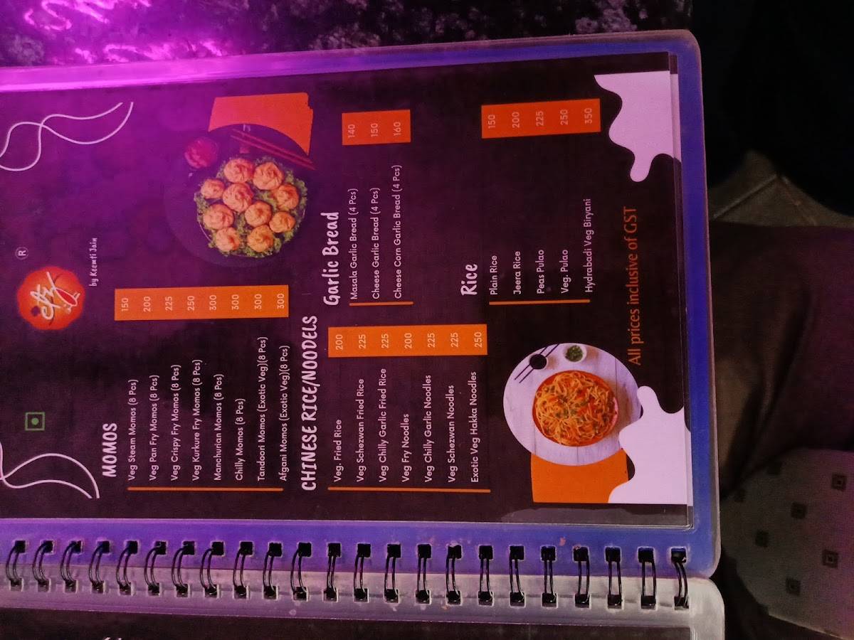ETZ by Keemti Jain menu