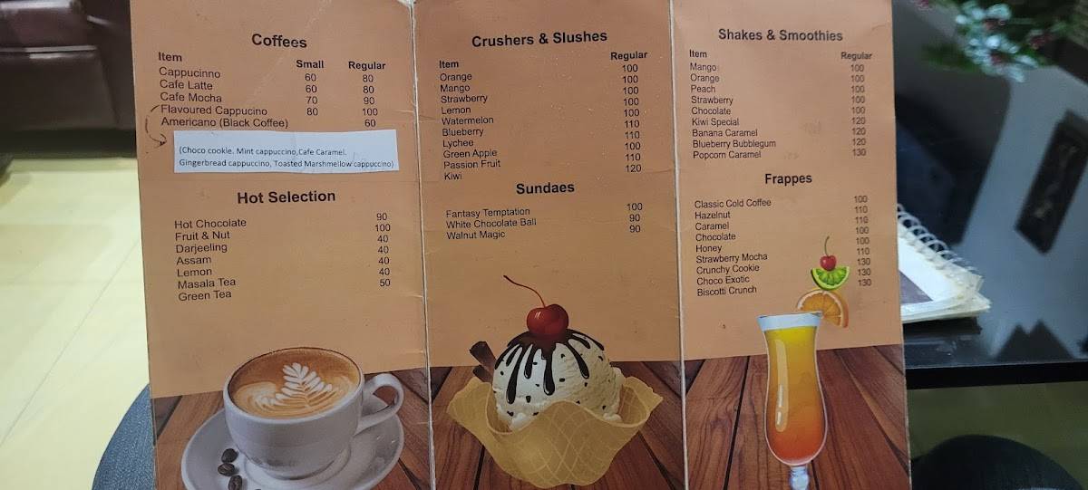 Cafe Frespresso menu
