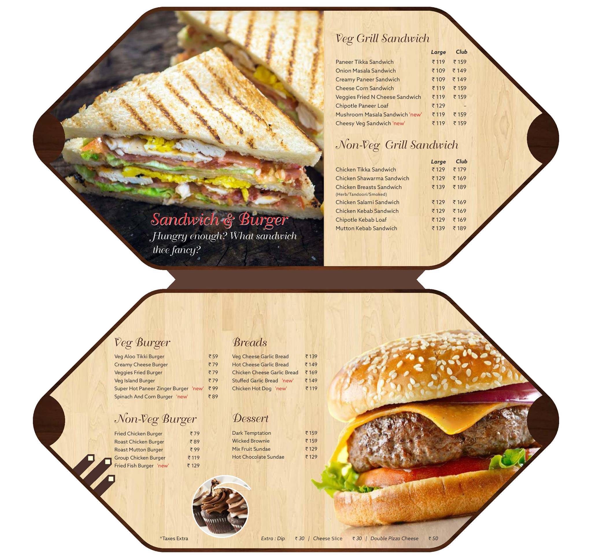 Cafe Grillz menu