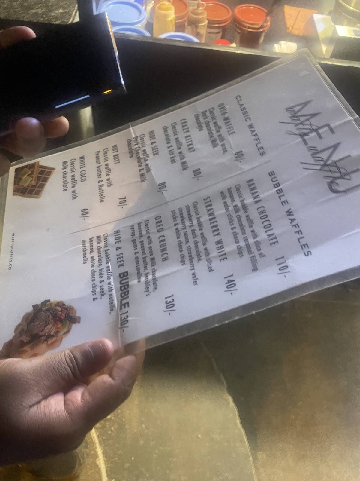 Café Hut-Tea menu