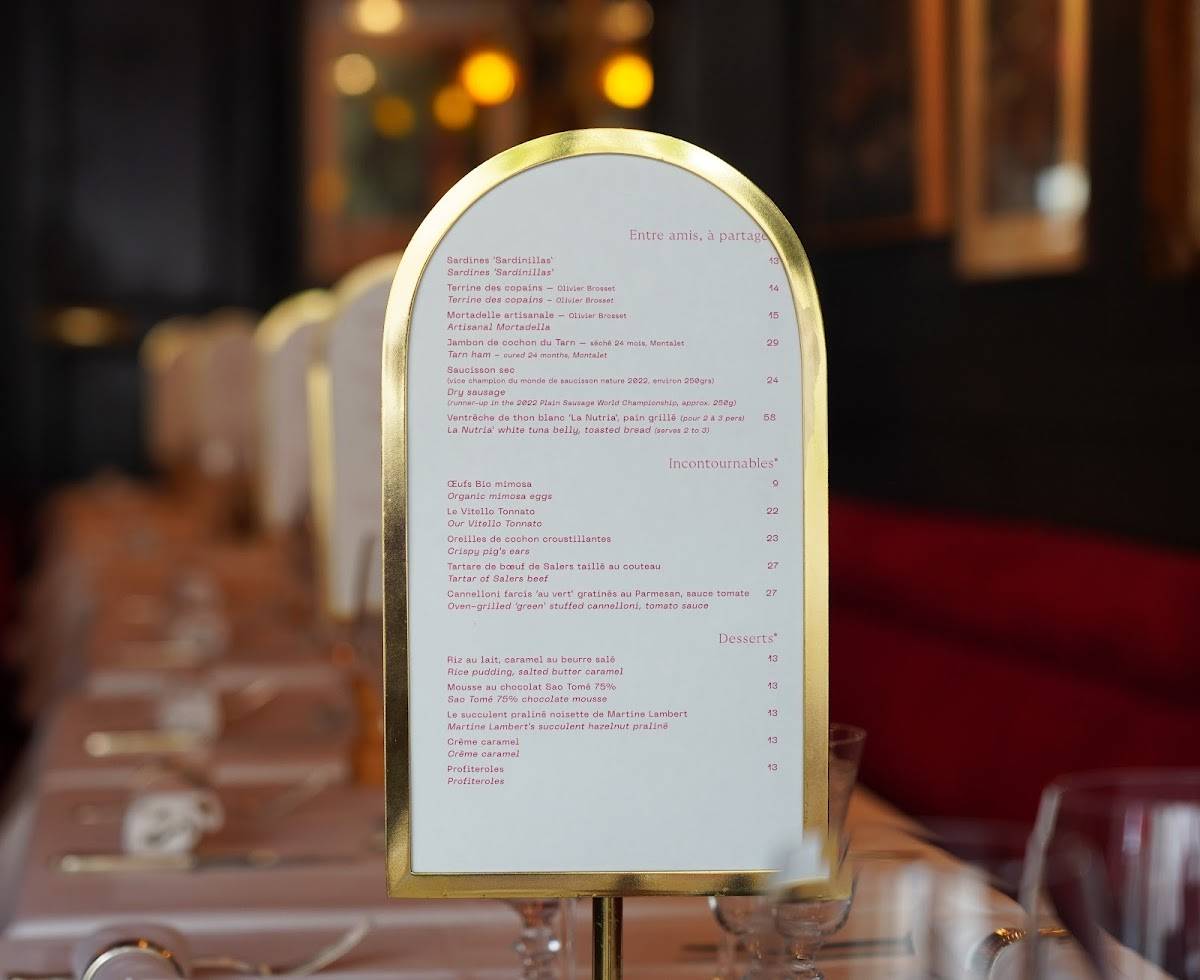 Menu de Café Max