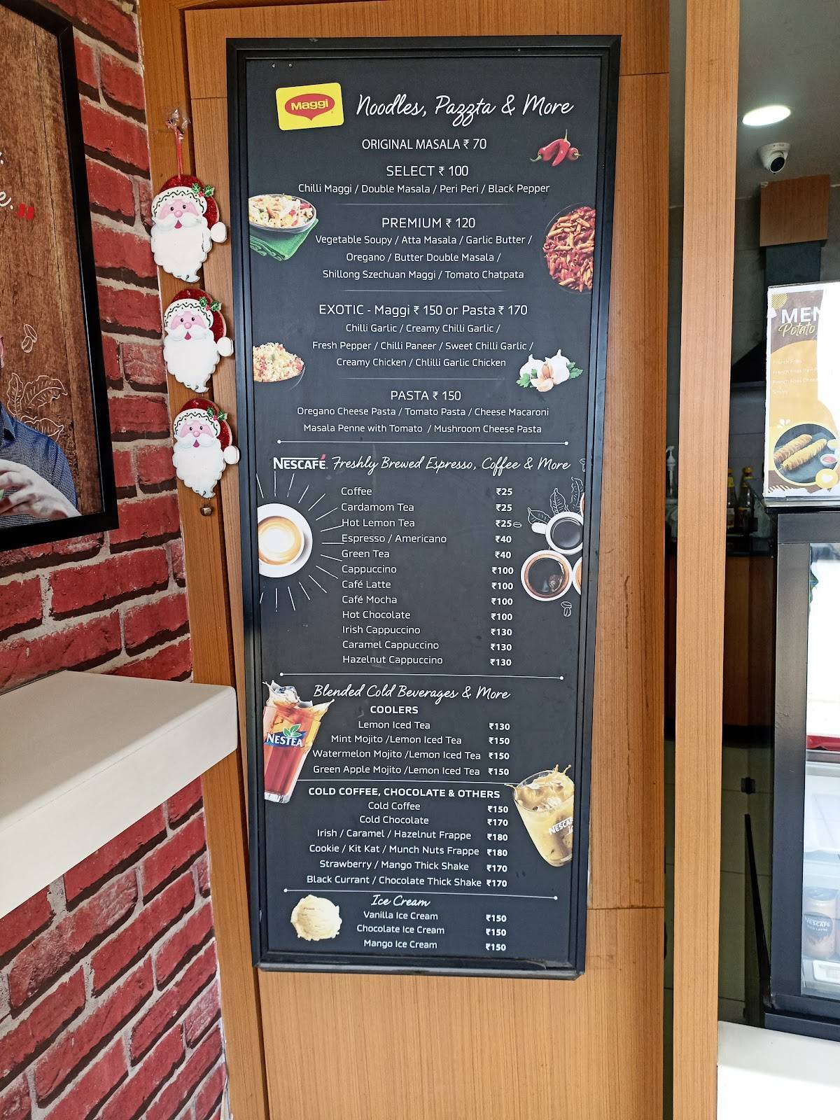 NESCAFE ANDAMAN menu