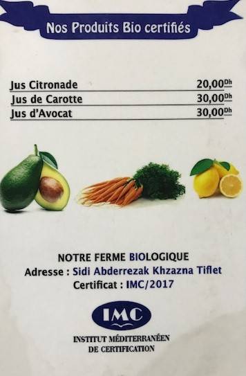 Menu de Café Picardi