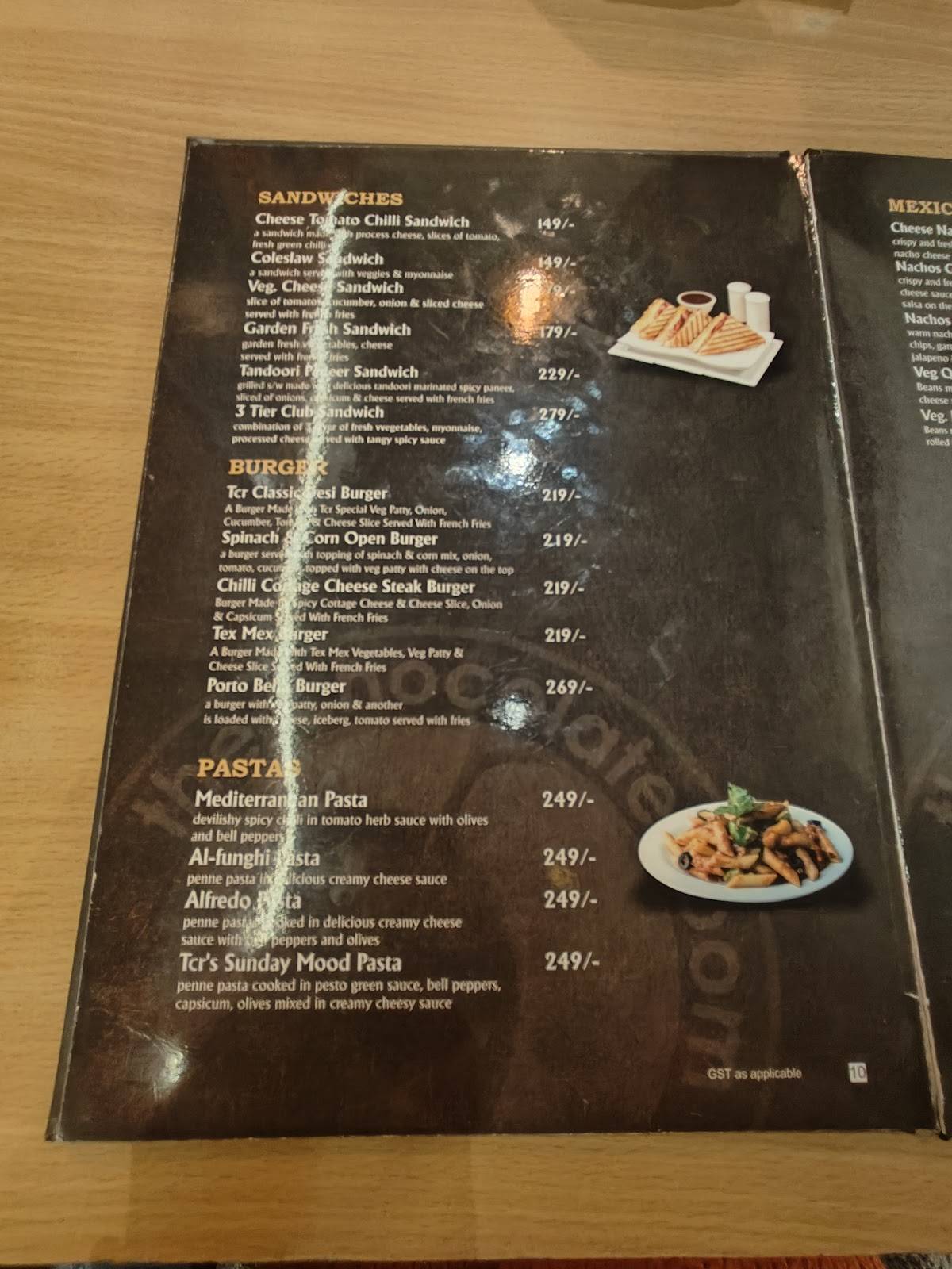 The Chocolate Room Dimapur menu