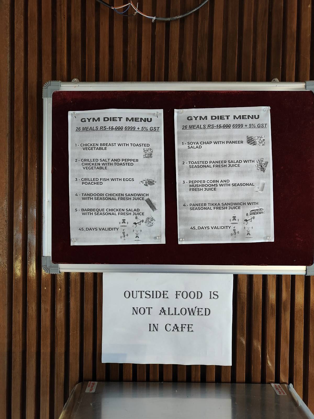 The Dojo Cafe menu
