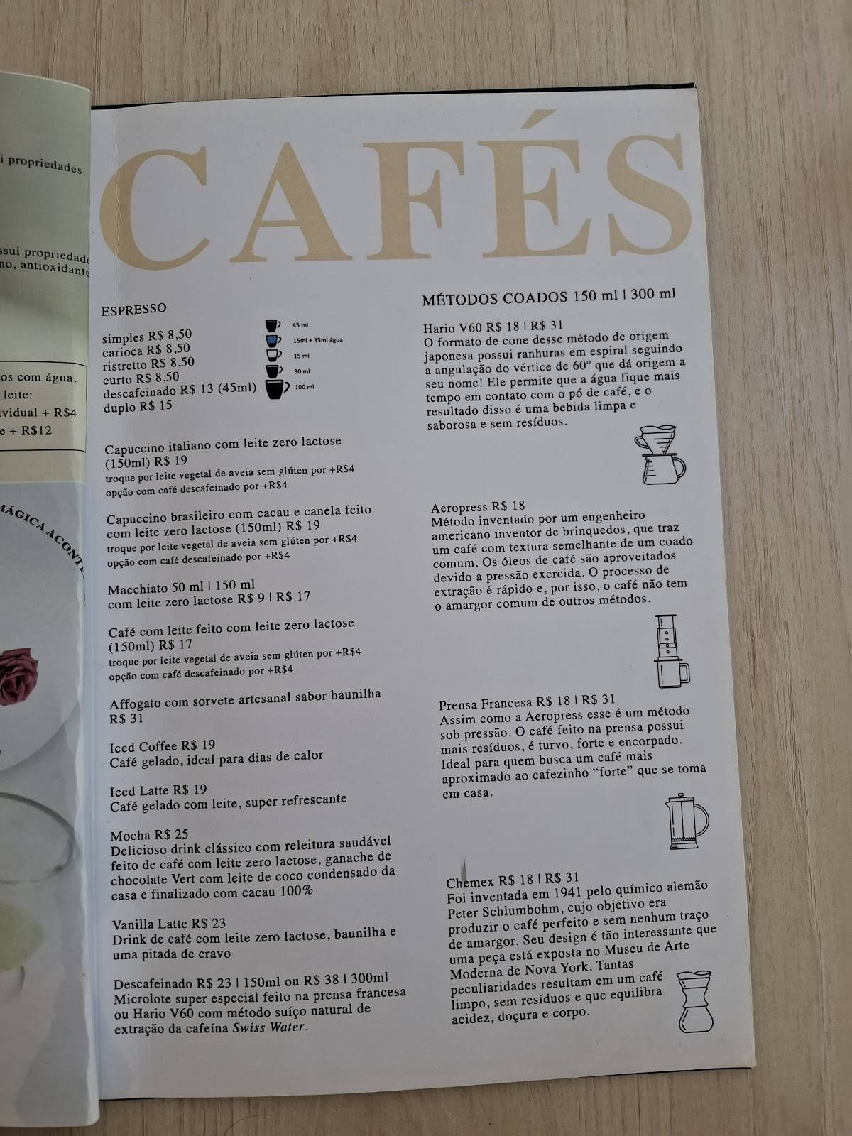 Carta de Vert Café