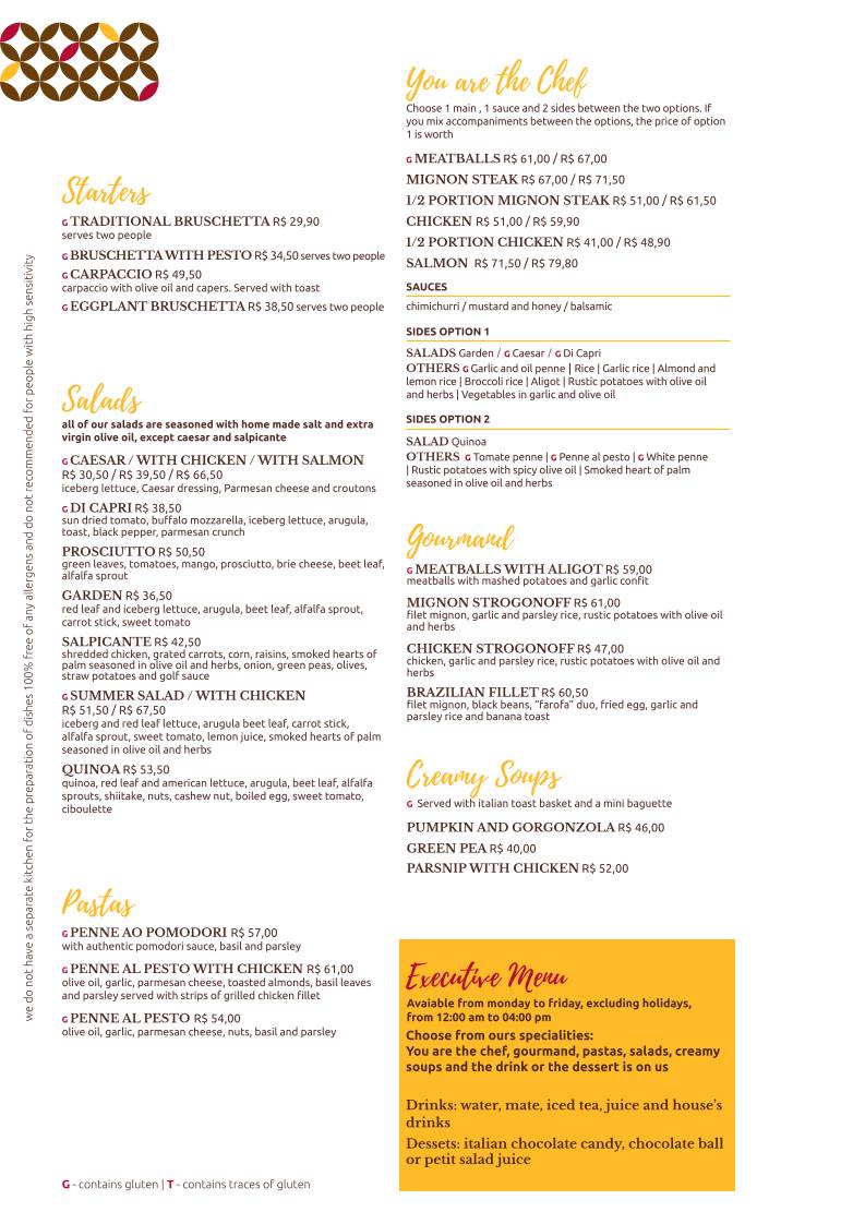 Cafeina Barata Ribeiro cardápio