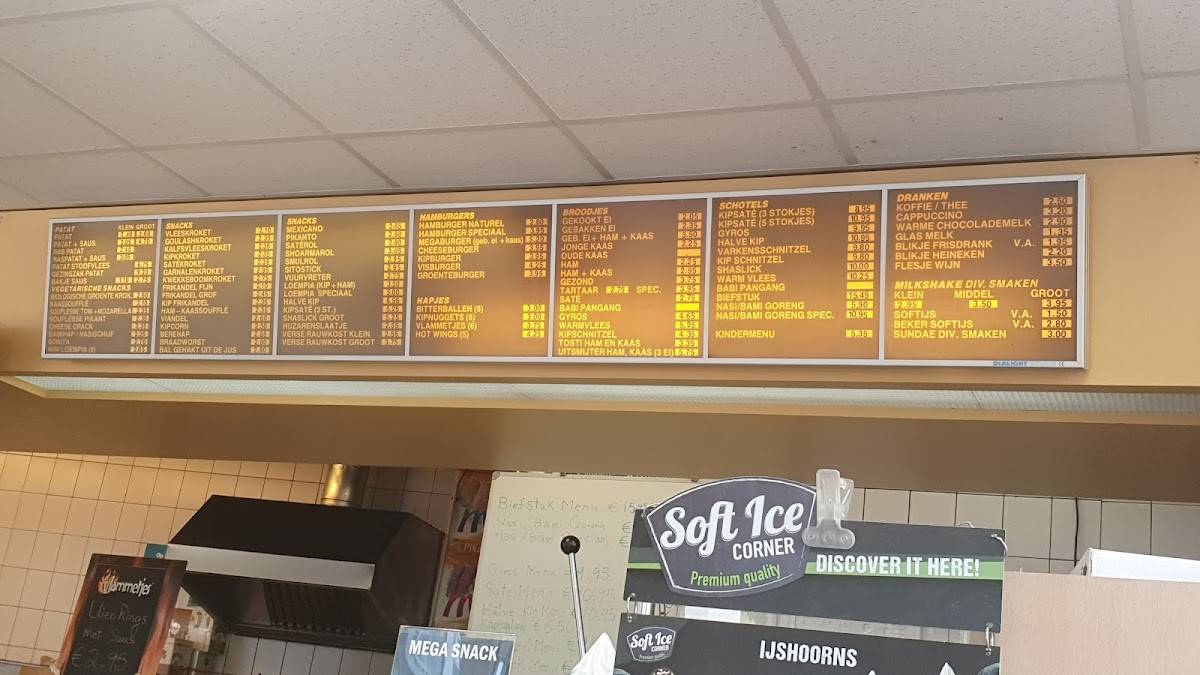 Menu de Cafetaria Mega Snack