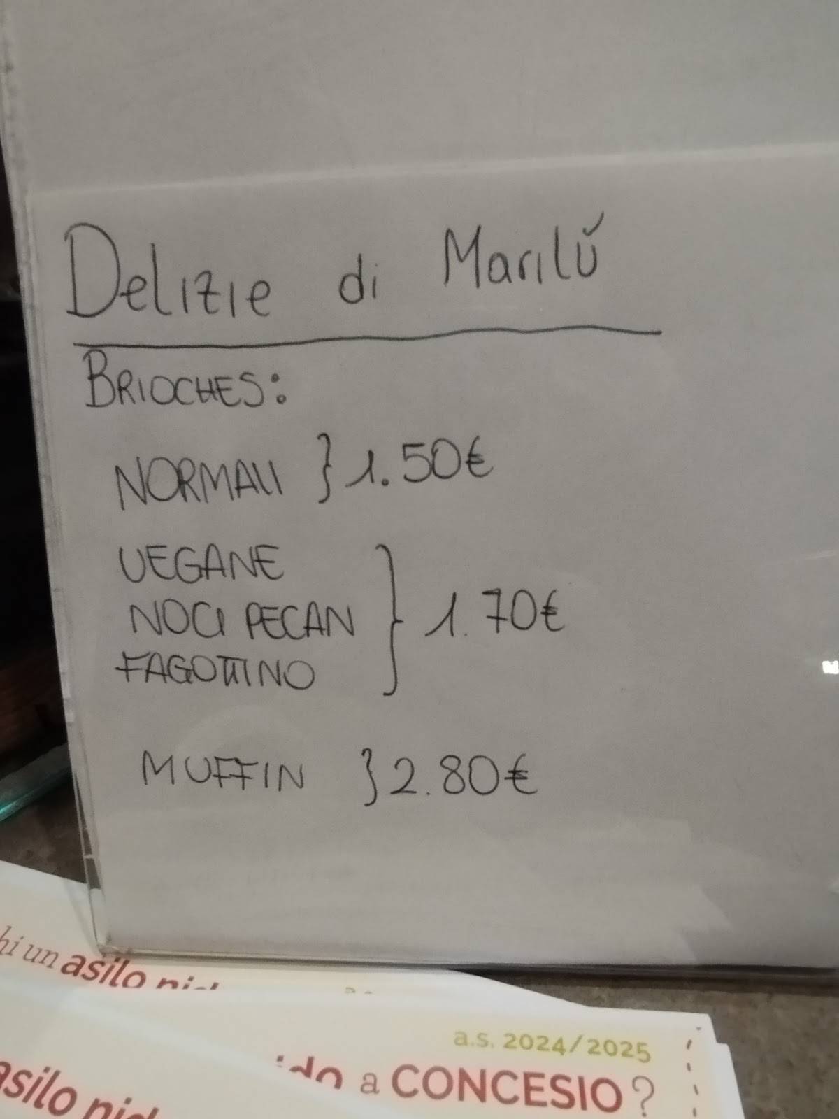 Menu di Delizie di Marilu 