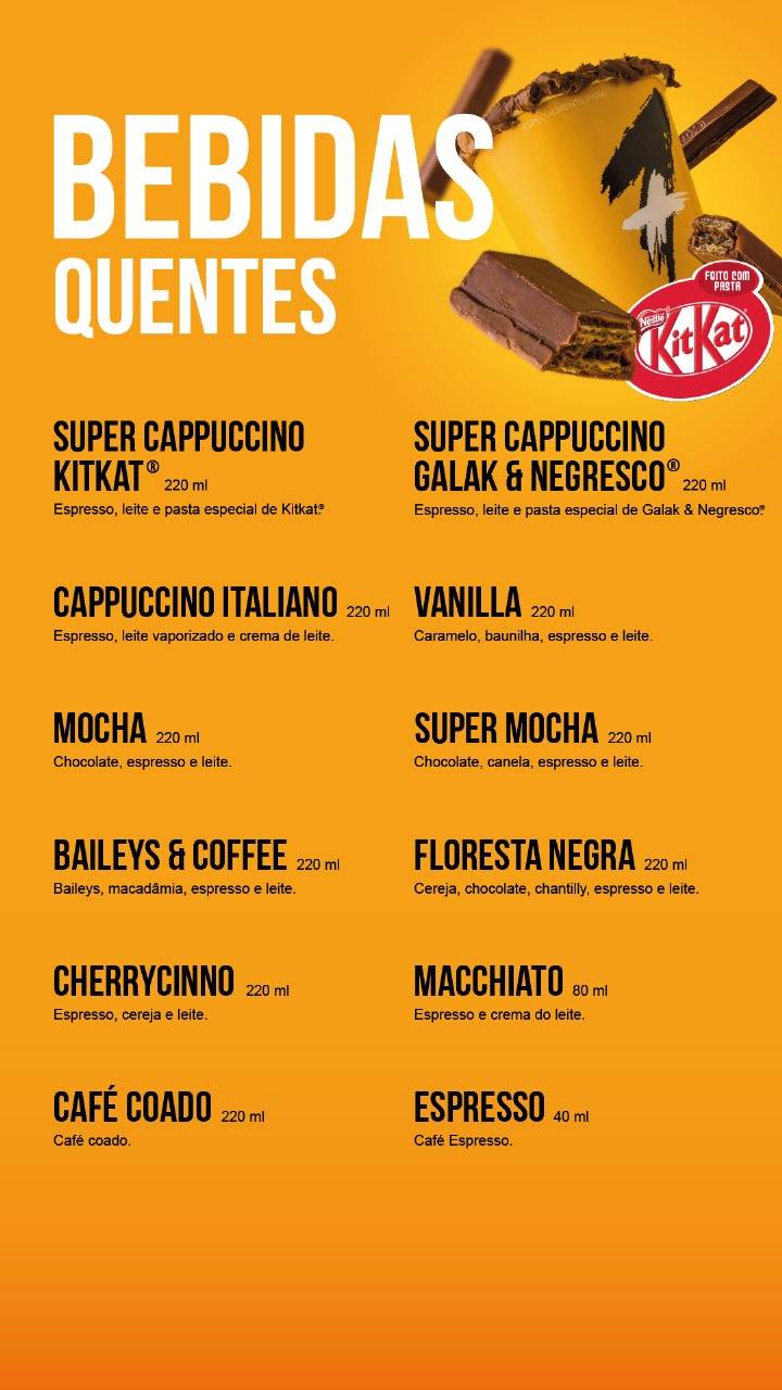 Cafeteria Mais1 Café - Santa Maria cardápio