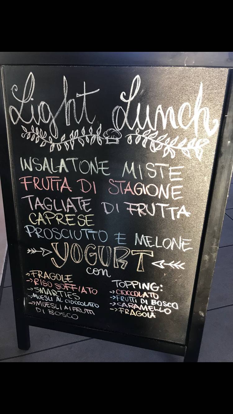 Menu di Caffè Cristallo 