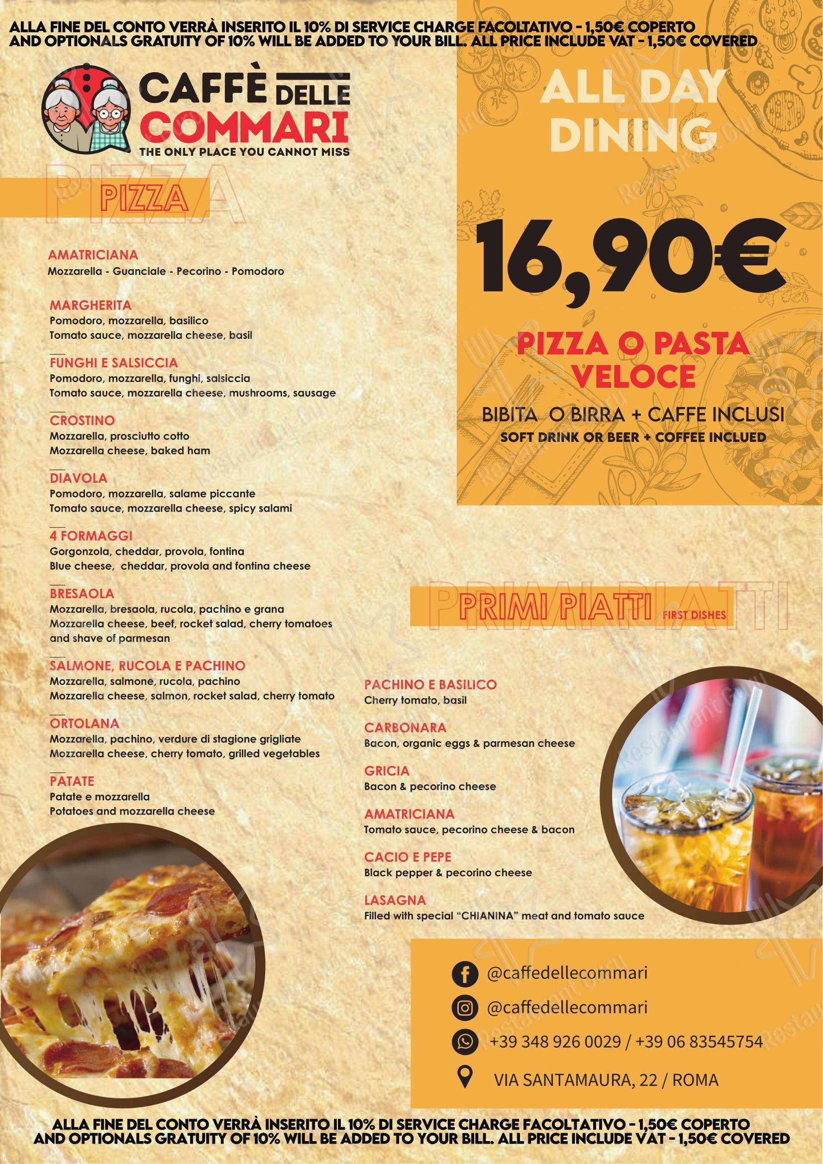 Menu di Caffè Delle Commari - 菜单