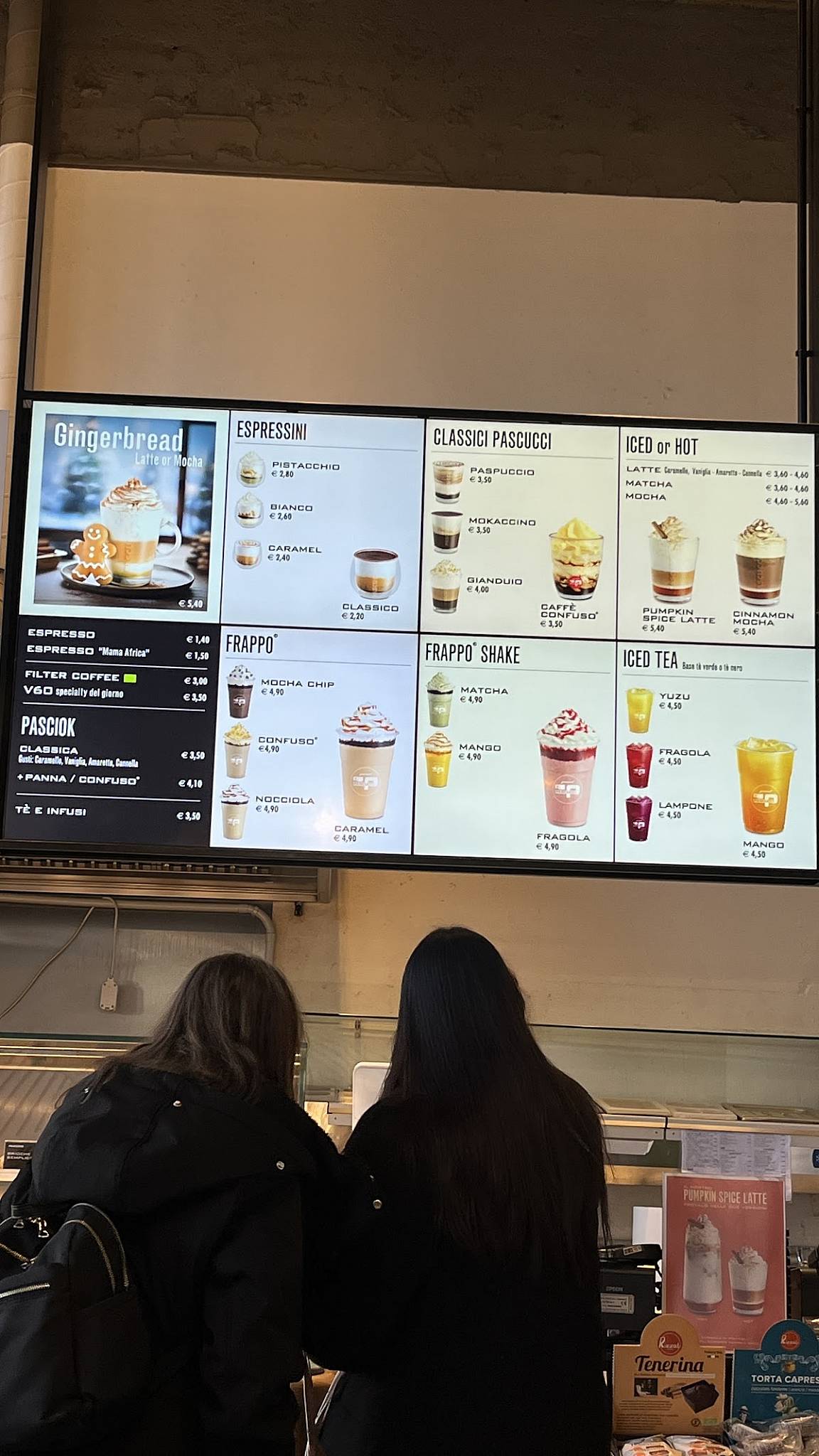 Menu di Caffè Pascucci 