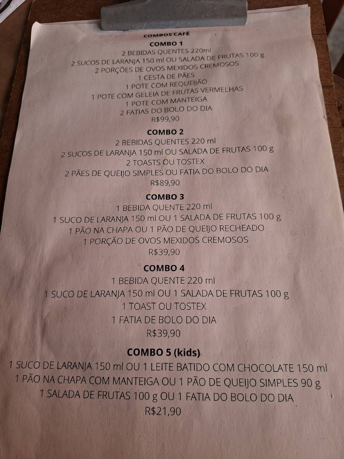 Cafundó Itu - Restaurante & Cafeteria cardápio