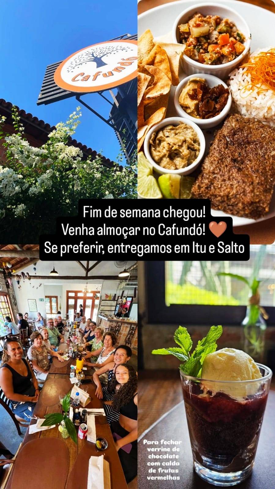 Cafundó Itu - Restaurante & Cafeteria cardápio