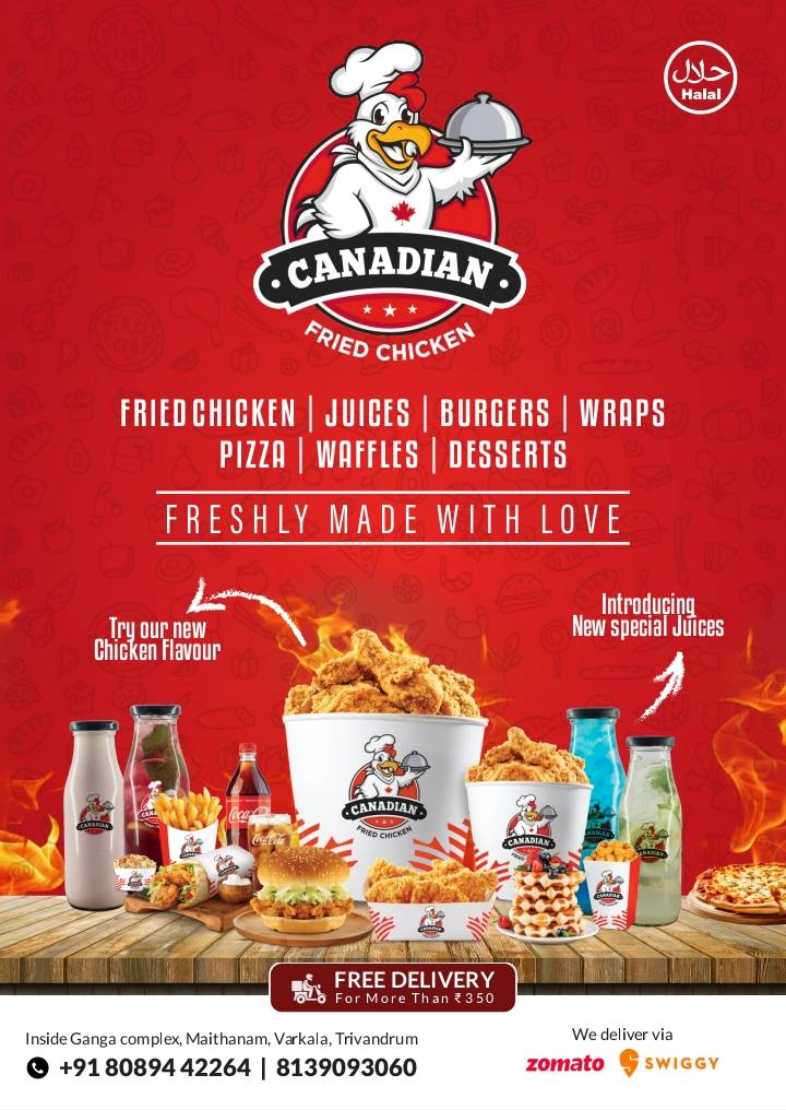 Canadian Fried Chicken menu