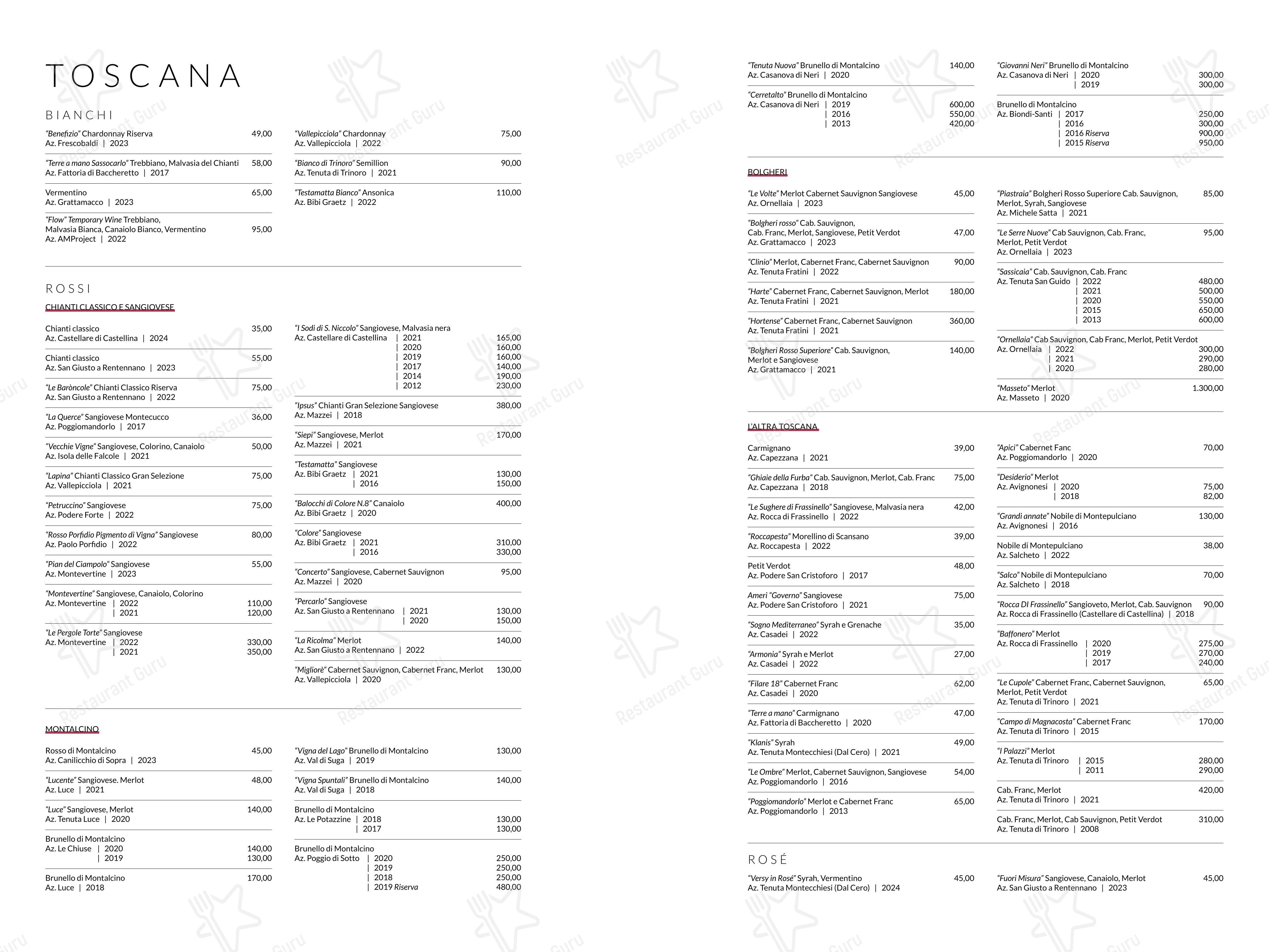Menu di Cantina Piemontese - Menu
