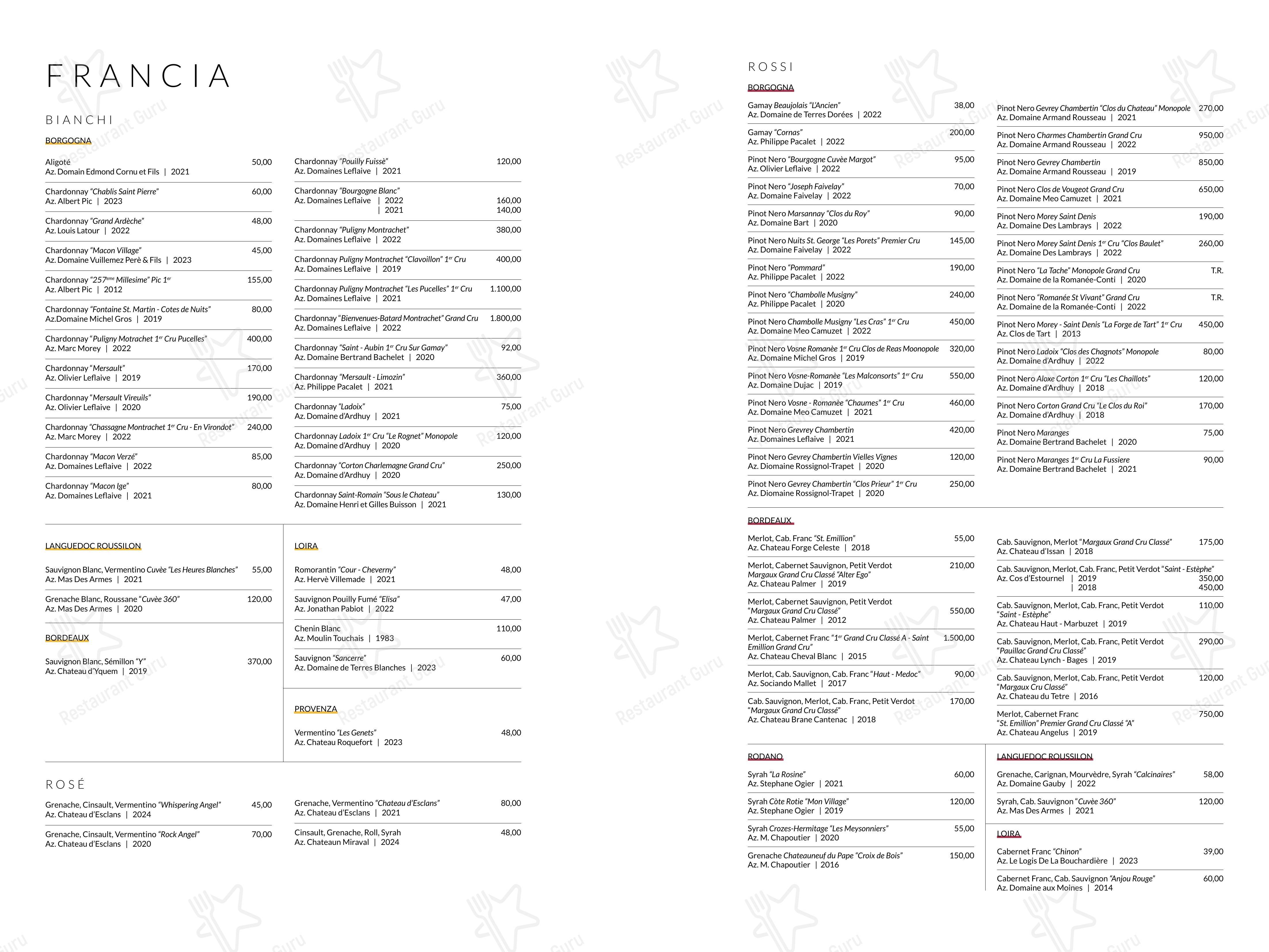 Menu per Cantina Piemontese in Milano