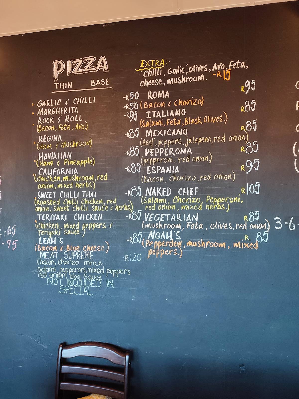 Menu At Naked Chef Taproom And Foodbar Cape Town