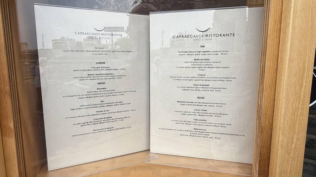 Menu di Capra e Cavoli 