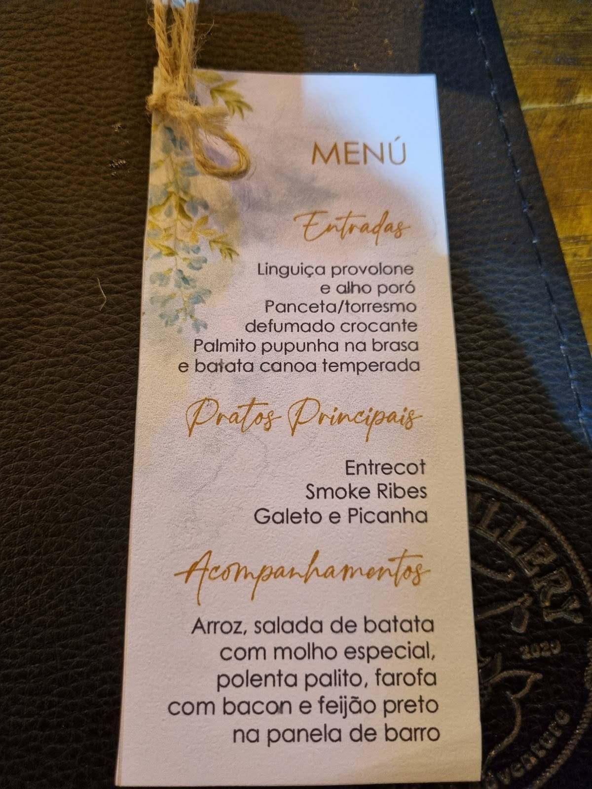 Caprezii Parrilla e Defumados cardápio