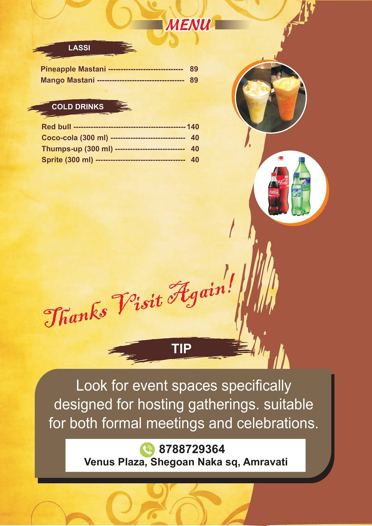 Capt's Cafe Beans The Coffee Lounge menu